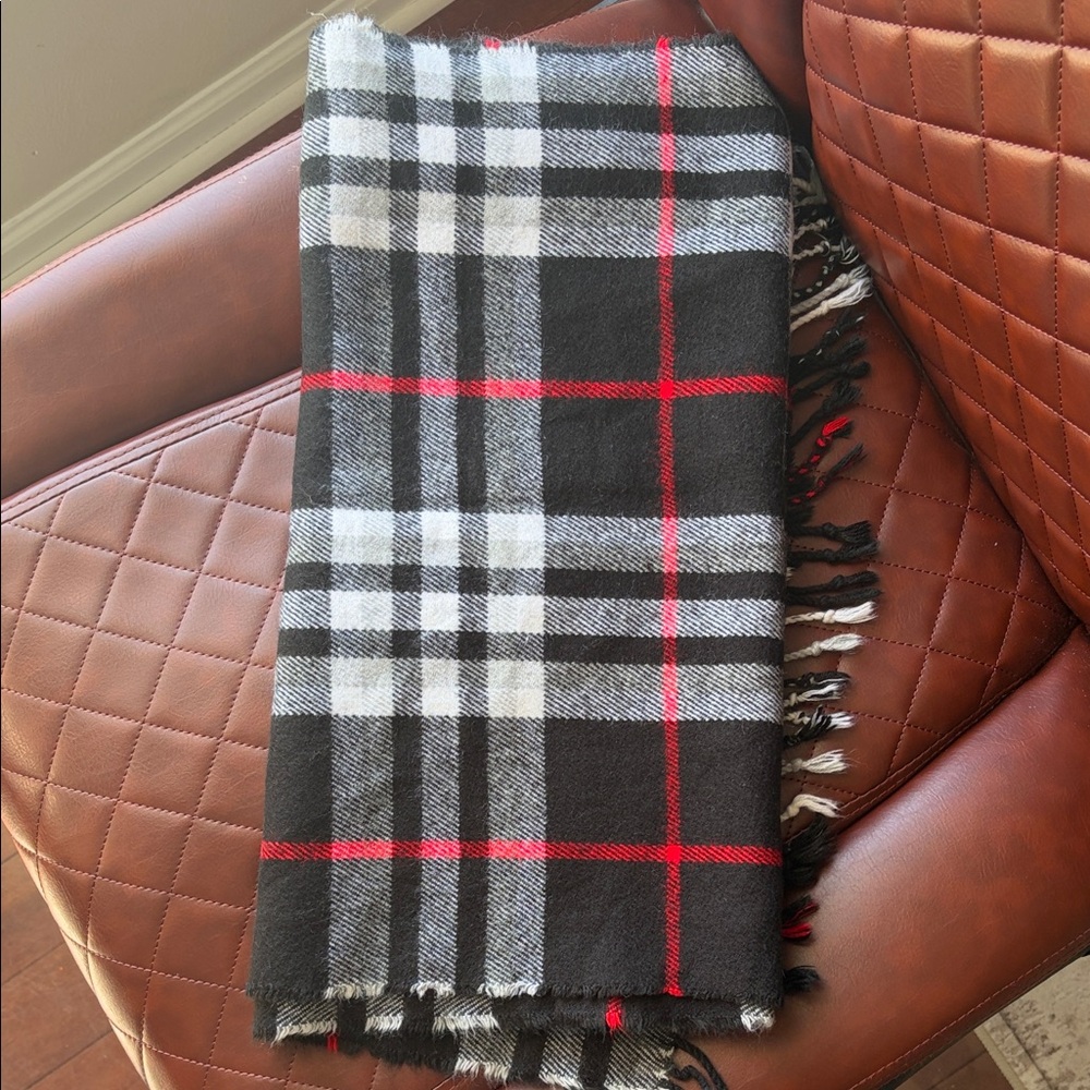 Express Black and White Plaid scarf